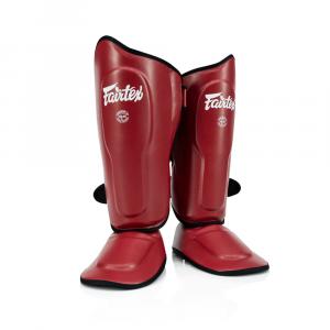 Щитки для голени Fairtex Ultra Ergo Shin Pads, красный