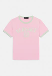 Футболка с принтом MEDUSA LOGO UNISEX Versace, цвет Pastel Pink/Pastel Mint