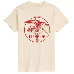 Мужская футболка House of the Dragon с принтом дракона Licensed Character, бежевый