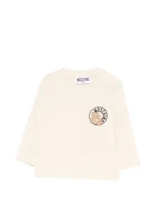 Футболка Moschino Kids, бежевый