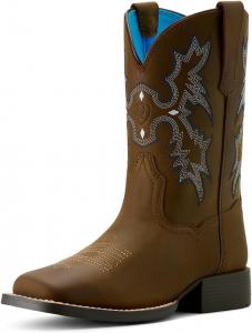Женские ковбойские сапоги Ariat Tombstone с широким квадратным носком, коричневый