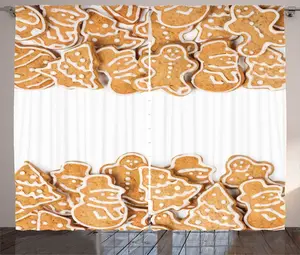 Штора ABAKUHAUS в деревенском стиле, различные варианты кроя с глазурью, присборенная тесьма для спальни с петлями и крючками, 280 x 245 см, коричнево-бело-песочный цвет Abakuhaus