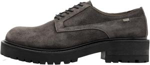 Мужские дерби-оксфорды AllSaints Hank из замши, серый/угольный