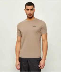 Футболка slim fit Ea7, бежевый