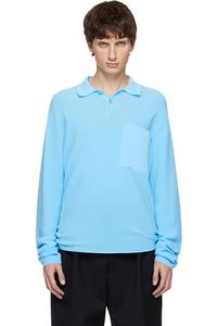 Поло 'Le polo tricot' Jacquemus, синий