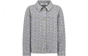 Куртка детская Dior с воротником, серый