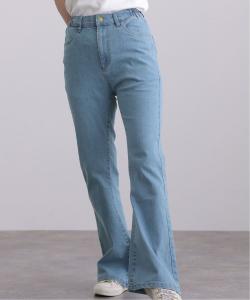 Джинсовые брюки-клеш с завязками сзади Pourvous, цвет Blue