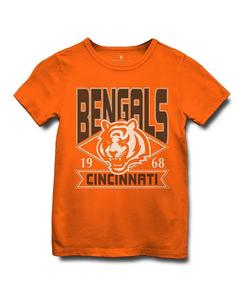 Футболка унисекс NFL Cincinnati Bengals Overtime - Little Kid, Big Kid Junk Food Clothing, оранжевый