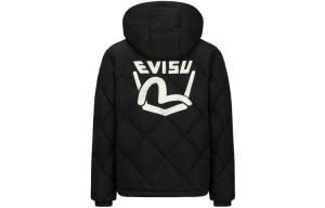 Пуховик мужской черный Evisu, черный