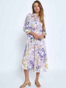 Платье с нежным сиреневым принтом minus