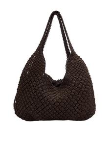 Сумка-шоппер Pull&Bear, темно-коричневый