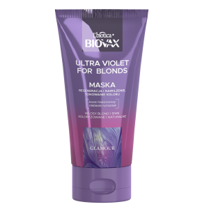 Маска для светлых волос, 150 мл L'Biotica Biovax Glamour ultra violet for blonds