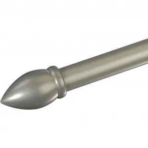 Наконечник для карниза Liedeco «Mush», (комплект, 1 шт.), для карнизов Ø 20 мм, цвет silberfarben/matt
