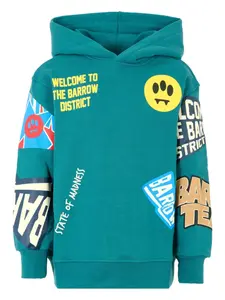 Худи с графичным принтом Barrow kids, зеленый