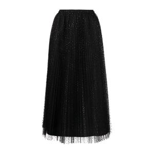 Повседневная длинная юбка женская черная RED VALENTINO