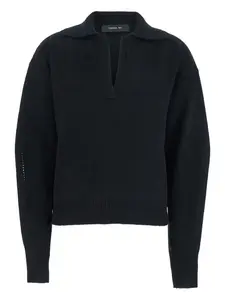 Свитер с воротником поло Federica Tosi, черный