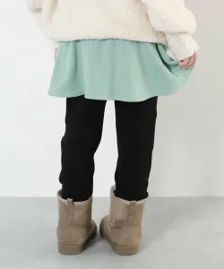 Теплая, хорошо теплая юбка на флисовой подкладке с карманами с обеих сторон, укороченная длина, однотонная, осень-зима 2025 Devirock, цвет S Mint