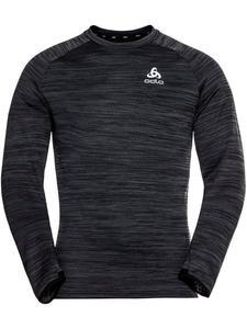 Футболка Midlayer Run Easy Warm черного цвета Odlo