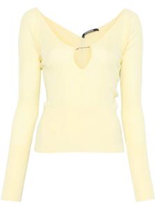 Jacquemus топ Le sommet Pralù, желтый