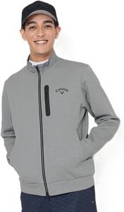 Мужская толстовка Callaway C25217101 Anytime, двойная вязка Kanoko, застежка-молния по всей длине, спортивная, для гольфа, серый