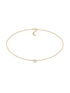 Elli Колье из серебра 925 пробы в форме сердца с золотой отделкой