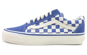 Vans Шахматные Old Skool 36 'Medium Blue' — синий белый, цвет Blue White