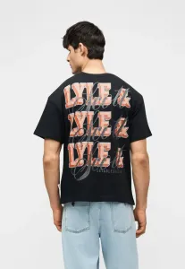 Футболка с графическим принтом в стиле «устоявшийся шрифт» Lyle & Scott, Jet Black