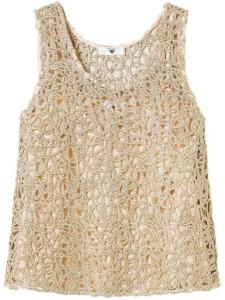 TWINSET плетеный топ, золотой