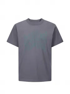 Футболка sacai с принтом X Geoff Mcfetridge, серый