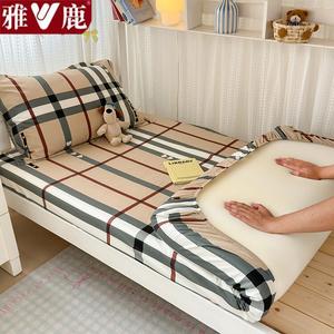 Yalu Простыня на резинке 90х190 см, 100% хлопок, цвет Geduo Xinqing - Coffee