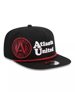 Мужская черная бейсболка Atlanta United FC Heritage The Golfer Snapback New Era