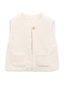 Жилет MANGO KIDS PASTO, бежевый