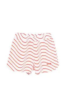 Шорты с вышитым логотипом Msgm Kids, белый