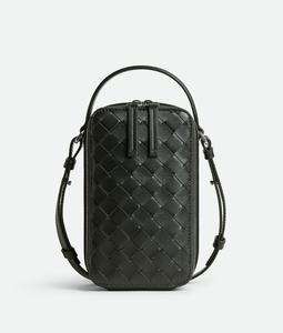 Сумка-чехол для телефона getaway BOTTEGA VENETA, темно-зеленый