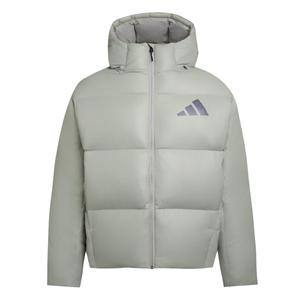 Куртка ZNE FW25 мужская пуховая Adidas, металлический серый/черный