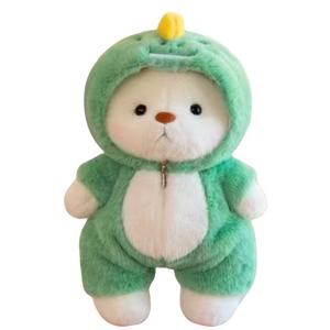 Плюшевая игрушка медведь strawberry joint, успокаивающая игрушка-компаньон, плюшевая кукла, высота 30см/40см, длина 30/40см Julebaby, зеленый