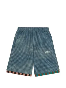 Шорты с логотипом Check Barrow, синий