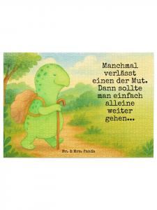 Mr. & Mrs. Panda Дизайн «Черепаха-странница-головоломка» с надписью белого цвета