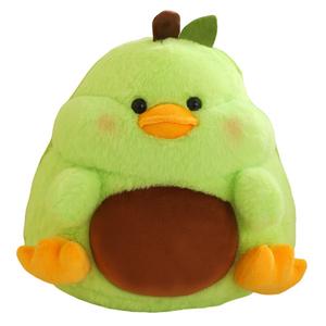 Мягкая и милая плюшевая игрушка уточка авокадо высотой 30см/40см MLING, зеленый