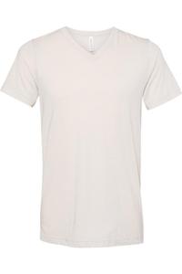 Футболка с коротким рукавом и V-образным вырезом BELLA + CANVAS Triblend, цвет cement triblend