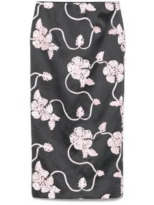 ROTATE BIRGER CHRISTENSEN юбка-карандаш с аппликацией, серый