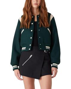 Куртка Blank NYC Woven Varsity Bomber Jacket, зеленый
