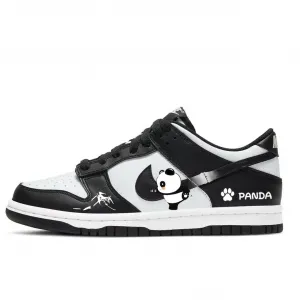 Непромокаемые устойчивые к истиранию низкие кроссовки для скейтбординга Dunk Unisex Nike, черный/белый