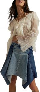 Юбка Free People We The Free Wild River Handkerchief Skirt, цвет Small Talk