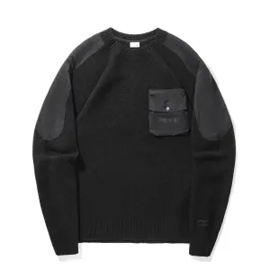 Мужской трикотаж Li Ning Caviar Black с круглым вырезом, средней толщины