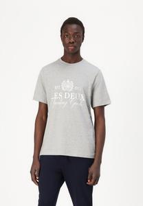 Футболка с принтом CREST Les Deux, светло-серый