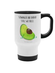 Mr. & Mrs. Panda Термокружка для беременных с изображением авокадо и надписью белого цвета