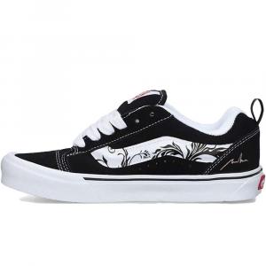 Vans Knu Skool Graffiti Girl устойчивые к истиранию низкие топы массивные кроссовки unisex black white