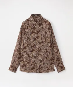 Прозрачная рубашка с узором пейсли Loveless, цвет Brown