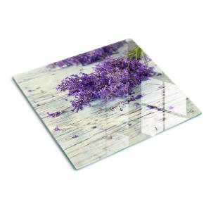 Стеклянная тарелка 60х52 см, лавандового цвета TULUP, фиолетовый